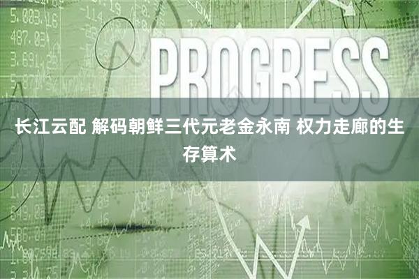 长江云配 解码朝鲜三代元老金永南 权力走廊的生存算术